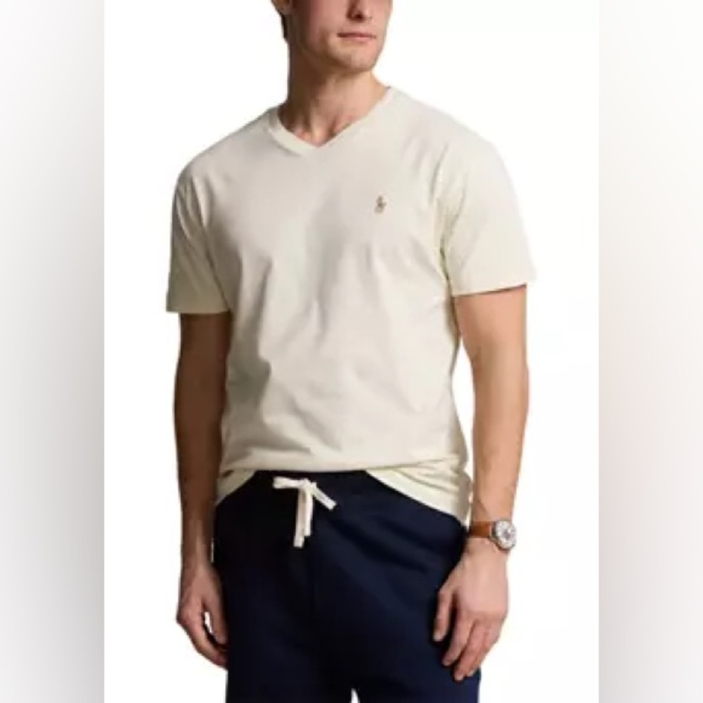 Polo Ralph Lauren Classic Fit Jersey V-Neck T-Shirt sz Large